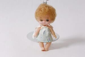 Takara Tomy Licca-chan Family Mini Doll in Blue Dress Sister ~ 260702-WH 1124